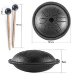 Tambour de poche de 5,5 pouces, instrument de percussion éthéré pour les loisirs et les voyages