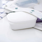 Porte-savon pour drain de salle de bain, boîte à savon de voyage en plastique scellée, porte-savon