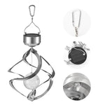 Lampe Solaire Carillon Éolien Extérieur Étanche Décoration de Jardin Lampe Suspendue, Petite Boule
