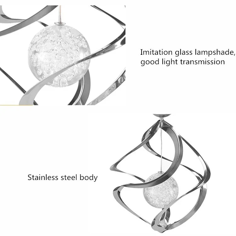 Lampe Solaire Carillon Éolien Extérieur Étanche Décoration de Jardin Lampe Suspendue, Petite Boule