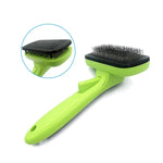 Peigne anti-poils automne pour animaux, brosse de toilettage pour chien, fournitures de nettoyage, vert