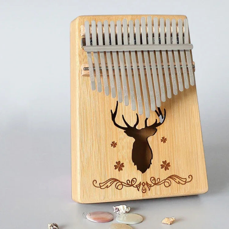 Kalimba portable à 17 tons, Acajou - Cerf classique, Bambou - Cerf classique, Acajou - Dieu soleil, Acajou - Étoile à six branches, Acajou - Bleu (Cerf classique), Épicéa - Cerf classique, Blanc - Cerf, Acacia - Cerf classique, Sapelli - Cerf classique...