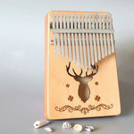 Kalimba portable à 17 tons, Acajou - Cerf classique, Bambou - Cerf classique, Acajou - Dieu soleil, Acajou - Étoile à six branches, Acajou - Bleu (Cerf classique), Épicéa - Cerf classique, Blanc - Cerf, Acacia - Cerf classique, Sapelli - Cerf classique...