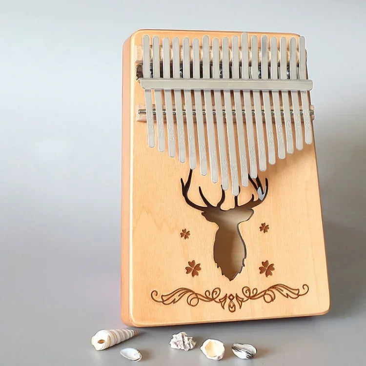 Kalimba portable à 17 tons, Acajou - Cerf classique, Bambou - Cerf classique, Acajou - Dieu soleil, Acajou - Étoile à six branches, Acajou - Bleu (Cerf classique), Épicéa - Cerf classique, Blanc - Cerf, Acacia - Cerf classique, Sapelli - Cerf classique...