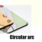 Tapis de souris d'ordinateur portable 5 pièces motif lapin fille de dessin animé créatif, canapé, cache-cache, couchage, repas