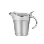 Tasse à sauce en acier inoxydable 304, pot à sauce à steak, bouteille à sauce tomate, pot à assaisonnement à double isolation, capacité : 450 ml, tasse à sauce en acier inoxydable