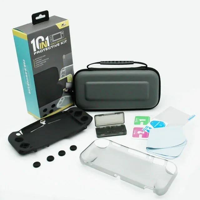 Ensemble complet d'accessoires pour coque de protection Switch Lite