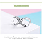 925 Argent Sterling Infini Famille Pour Toujours Perles Pour Femmes Bracelet DIY Accessoires, SCC1146
