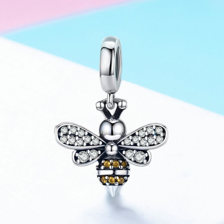 Breloque abeille en argent sterling S925 pour bracelet de perles DIY, SCC821