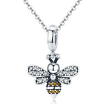 Breloque abeille en argent sterling S925 pour bracelet de perles DIY, SCC821