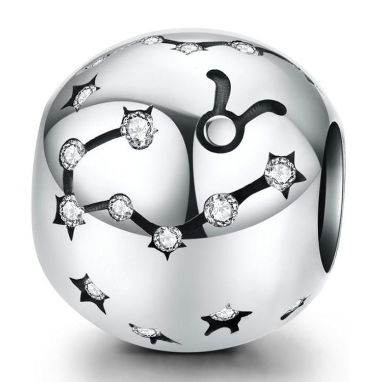 Perles de bijouterie en argent sterling S925, douze constellations, accessoires de bracelet DIY, perles en argent, Bélier, Taureau, Gémeaux, Cancer, Lion, Vierge, Balance, Scorpion, Sagittaire, Capricorne, Verseau, Poissons