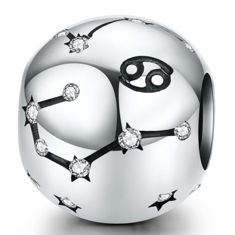 Perles de bijouterie en argent sterling S925, douze constellations, accessoires de bracelet DIY, perles en argent, Bélier, Taureau, Gémeaux, Cancer, Lion, Vierge, Balance, Scorpion, Sagittaire, Capricorne, Verseau, Poissons