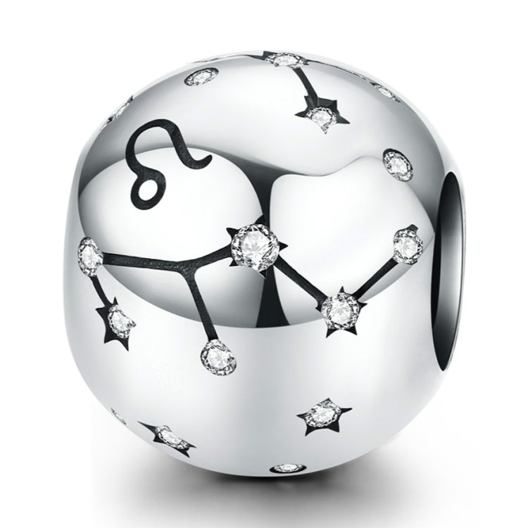 Perles de bijouterie en argent sterling S925, douze constellations, accessoires de bracelet DIY, perles en argent, Bélier, Taureau, Gémeaux, Cancer, Lion, Vierge, Balance, Scorpion, Sagittaire, Capricorne, Verseau, Poissons