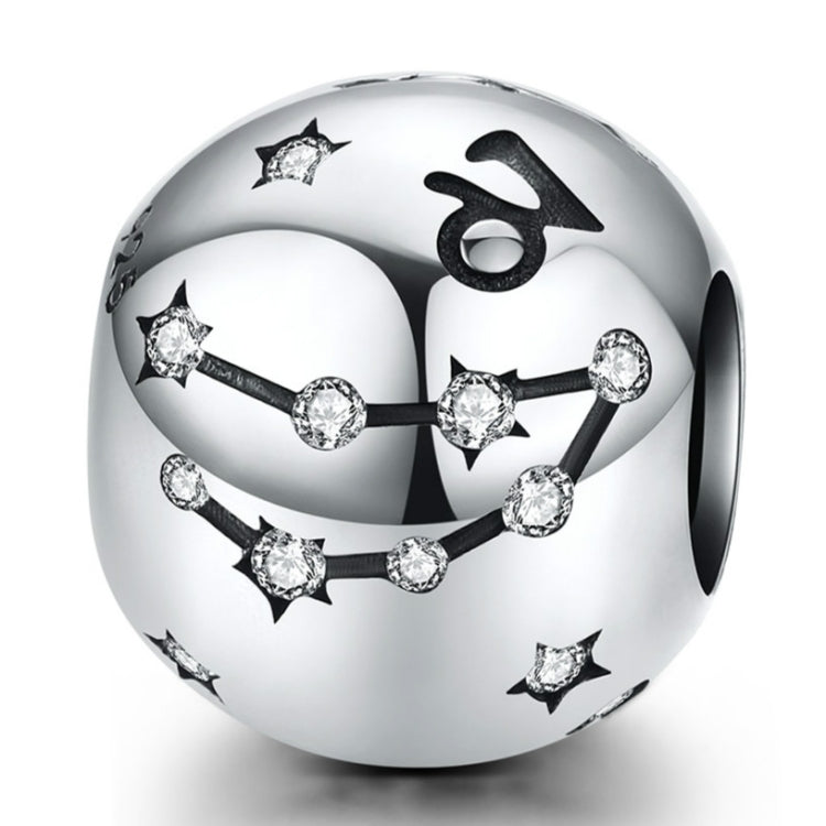 Perles de bijouterie en argent sterling S925, douze constellations, accessoires de bracelet DIY, perles en argent, Bélier, Taureau, Gémeaux, Cancer, Lion, Vierge, Balance, Scorpion, Sagittaire, Capricorne, Verseau, Poissons