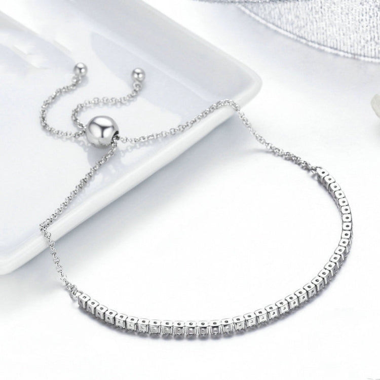 Bracelet en argent sterling S925 réglable pour femme, SCB029