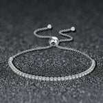 Bracelet en argent sterling S925 réglable pour femme, SCB029