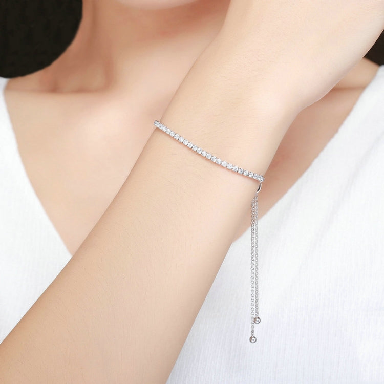 Bracelet en argent sterling S925 réglable pour femme, SCB029