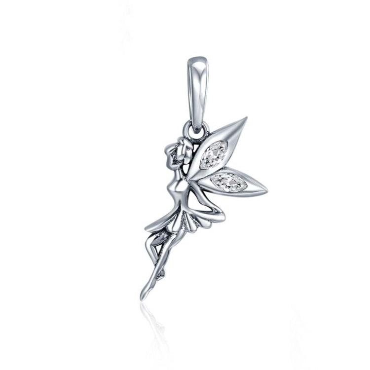 Pendentif breloque fée fleur en argent sterling 925, accessoires pour colliers et bracelets DIY pour femmes, SCC359