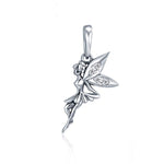 Pendentif breloque fée fleur en argent sterling 925, accessoires pour colliers et bracelets DIY pour femmes, SCC359