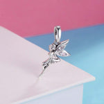 Pendentif breloque fée fleur en argent sterling 925, accessoires pour colliers et bracelets DIY pour femmes, SCC359