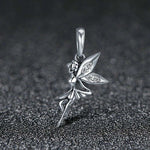 Pendentif breloque fée fleur en argent sterling 925, accessoires pour colliers et bracelets DIY pour femmes, SCC359