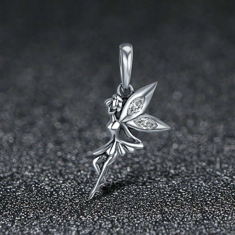 Pendentif breloque fée fleur en argent sterling 925, accessoires pour colliers et bracelets DIY pour femmes, SCC359