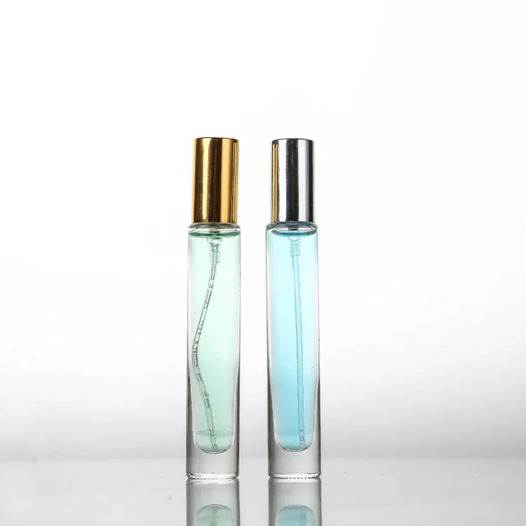 10 flacons en verre transparent de parfum, vides, vaporisateurs portables de voyage, 10 ml