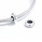 Accessoires de bijoux pour bracelet simple en argent sterling 925 avec perles à faire soi-même, SCC1450