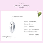 Accessoires de bijoux pour bracelet simple en argent sterling 925 avec perles à faire soi-même, SCC1450