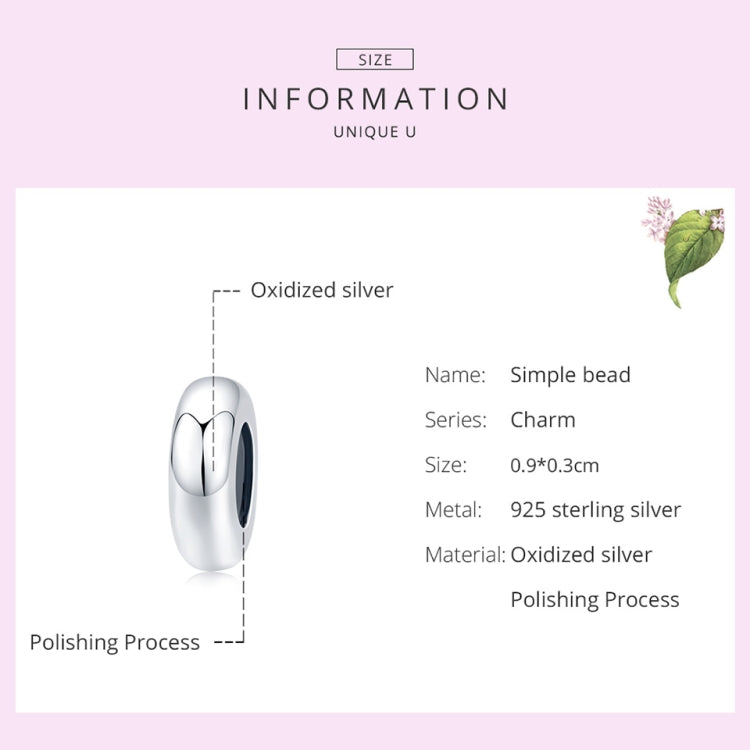 Accessoires de bijoux pour bracelet simple en argent sterling 925 avec perles à faire soi-même, SCC1450