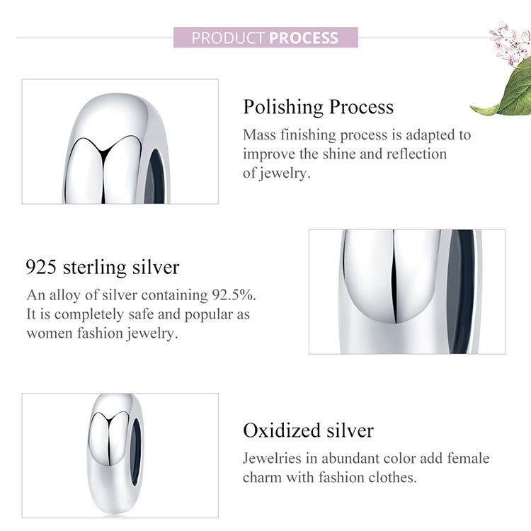 Accessoires de bijoux pour bracelet simple en argent sterling 925 avec perles à faire soi-même, SCC1450