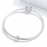 Accessoires de bijoux pour bracelet simple en argent sterling 925 avec perles à faire soi-même, SCC1450