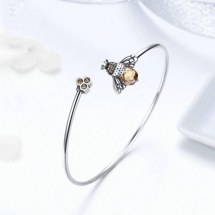 Bee Story Bracelet en argent sterling 925 pour femme, bracelet diamant personnalisé, SCB104
