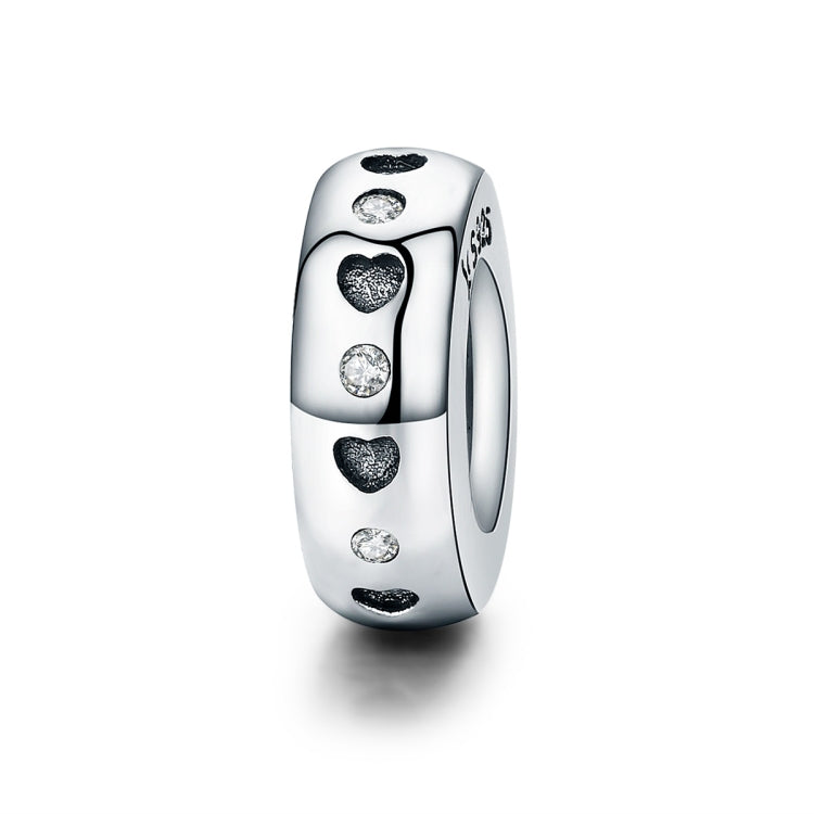 Perles en argent sterling 925, perles sculptées en forme de cœur, accessoires de bracelet DIY pour femmes