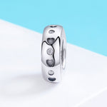 Perles en argent sterling 925, perles sculptées en forme de cœur, accessoires de bracelet DIY pour femmes
