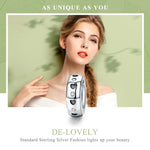 Perles en argent sterling 925, perles sculptées en forme de cœur, accessoires de bracelet DIY pour femmes
