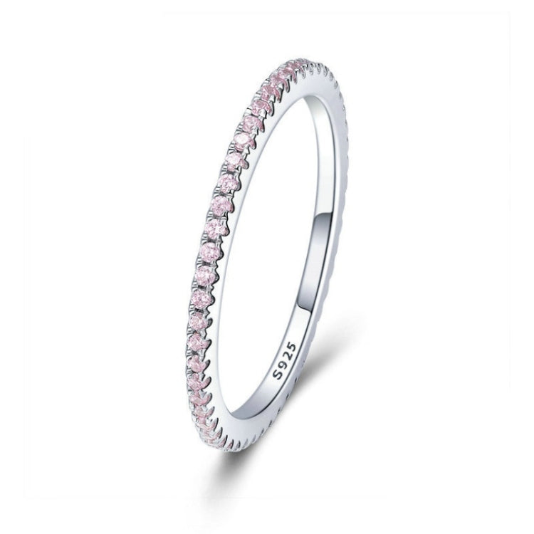 Bague en argent sterling S925 pour femme, avec diamant simple, tailles 5, 6, 7, 8, 9