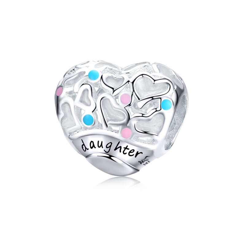 Accessoires de bracelet DIY en argent sterling 925 avec perles cœur d'amour, SCC1152