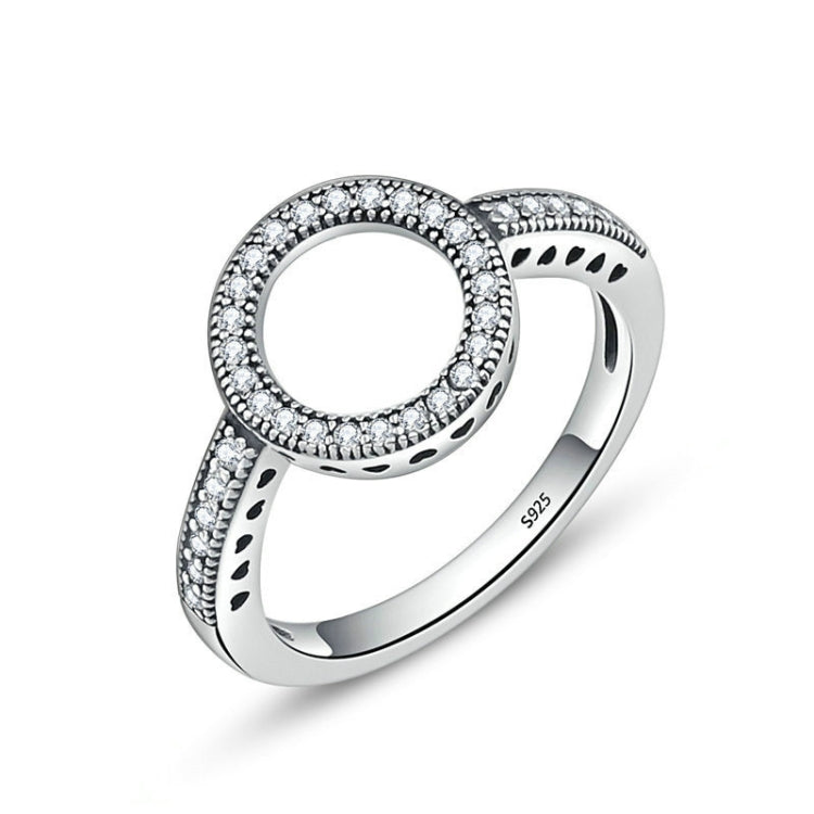 Bague incrustée en argent sterling S925 pour femme, 6, 7, 9