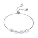 Bracelet mignon à empreintes de pattes d'animaux en argent sterling S925, SCB096