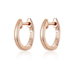 Boucles d'oreilles simples en argent sterling S925, Or rose, Argent, Or