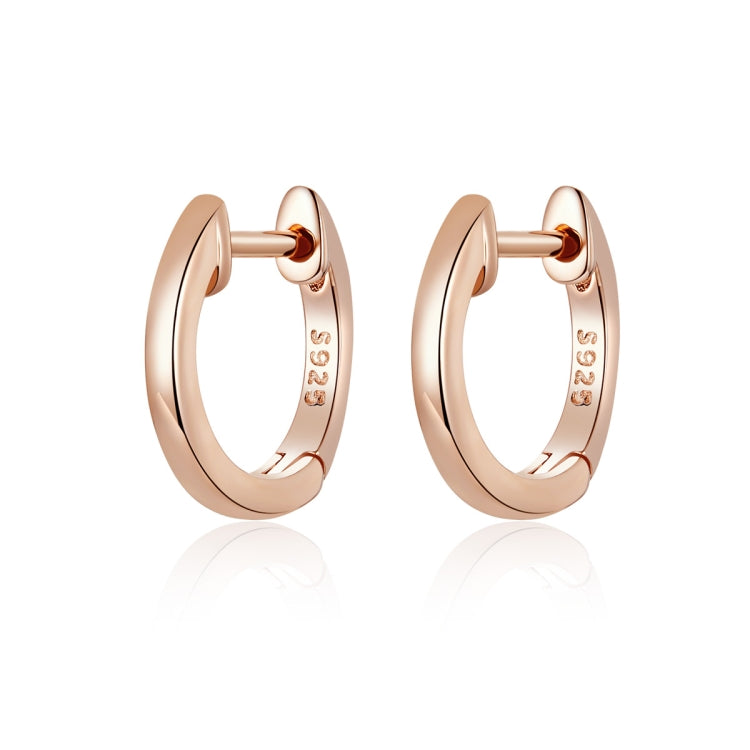 Boucles d'oreilles simples en argent sterling S925, Or rose, Argent, Or