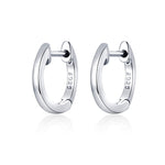 Boucles d'oreilles simples en argent sterling S925, Or rose, Argent, Or