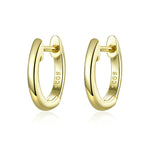 Boucles d'oreilles simples en argent sterling S925, Or rose, Argent, Or