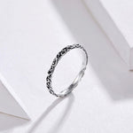 Bague en argent sterling à motif vintage, bague à motif tendance en argent 925, taille US 6, taille US 7, taille US 8, taille US 9