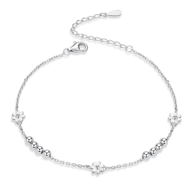 Bracelet Marguerite en Argent Sterling S925, Bracelet en forme de plante, SCB146