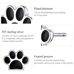 Boucles d'oreilles pendantes en argent sterling avec empreintes de patte d'animal, SCE757