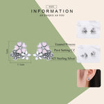 Boucles d'oreilles femme marguerite en argent sterling, tempérament, SCE400