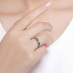 Bague en argent sterling S925, motif éléphant vintage incrusté, tailles US 6, US 7, US 8, US 9