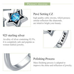 Bague en argent sterling S925, ouverte pour femme, voyage interstellaire, SCR322